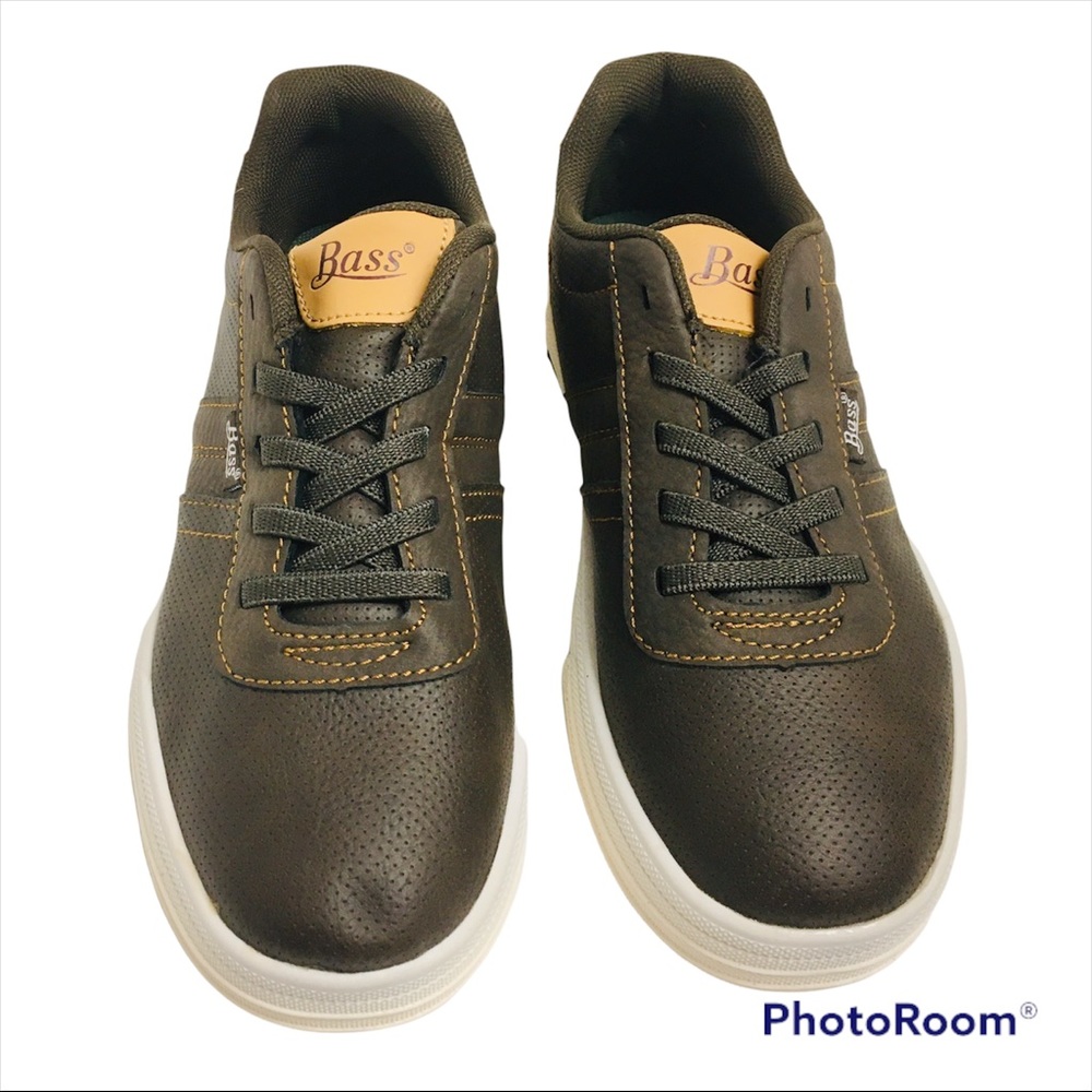 G.H. BASS & CO. Slip-On Laced Shoe Boy's Size 3 Kid's Medium Width Brown/Tan NEW - Picture 2 of 16
